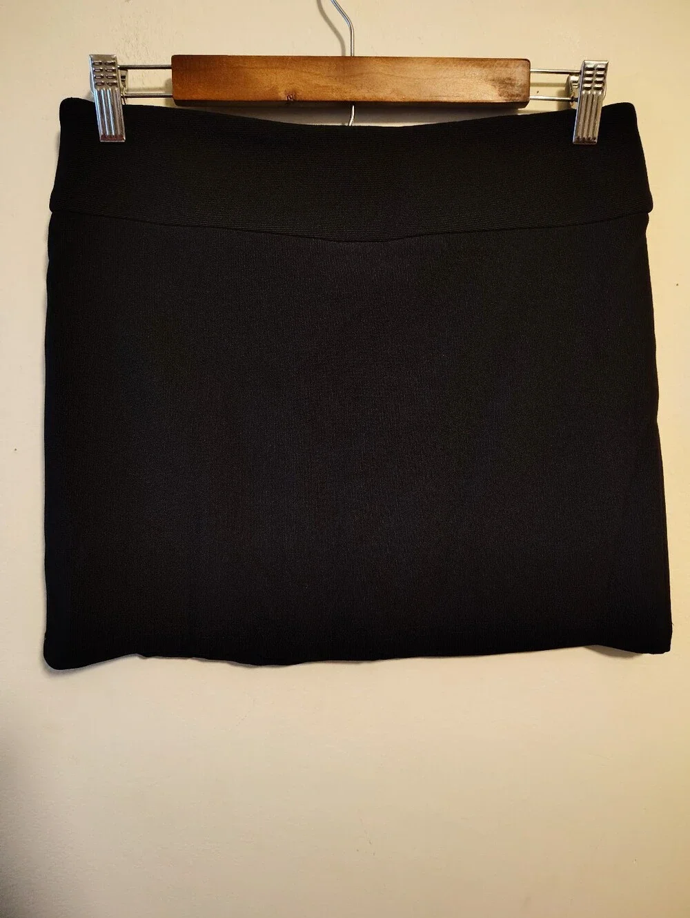 Vintage Y2K Black Micro Mini Skirt 7 Medium Zip Mall Goth Emo Rocker Rave Party